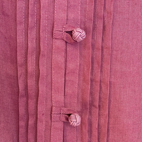 J. Jill Amethyst Linen Blouse. Size LT - Picture 4 of 6